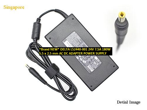*Brand NEW* DELTA L52440-001 24V 7.5A 180W 5.5 x 2.5 mm AC DC ADAPTER POWER SUPPLY